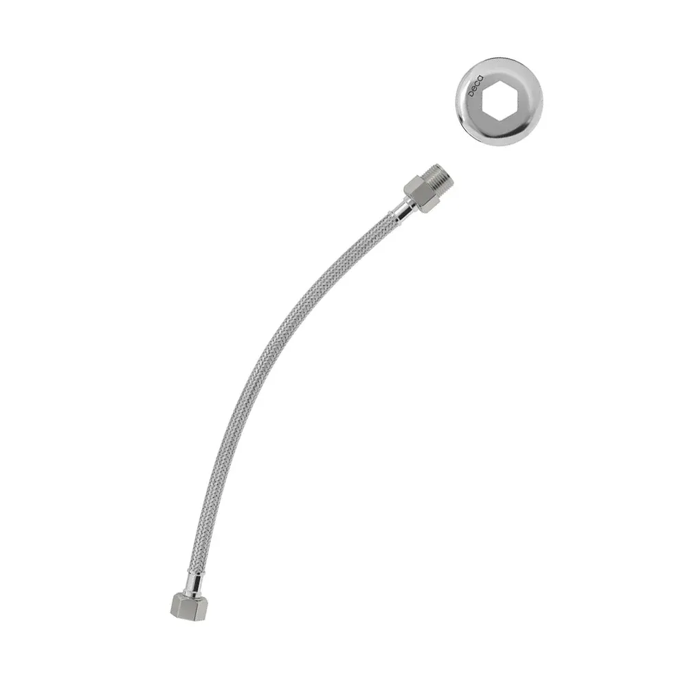 Ligação Flexível Malha de Aço 40 cm Cromado - Deca