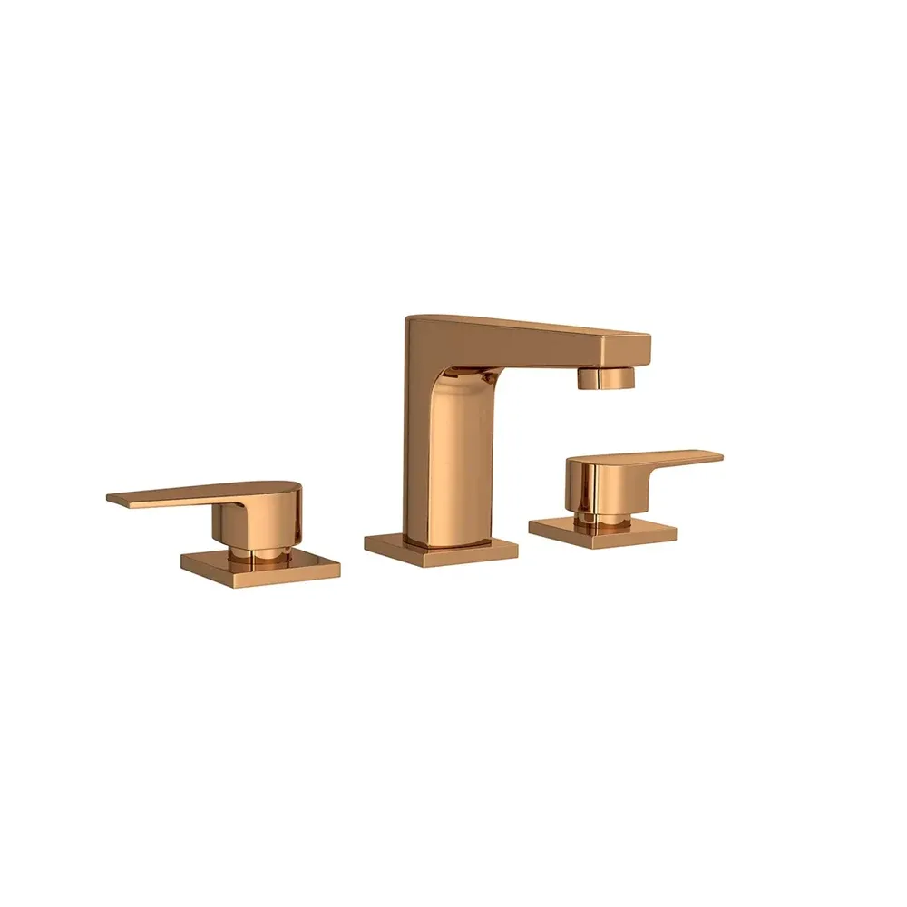 Misturador de Mesa Bica Baixa Lavatório Level Red Gold - Deca