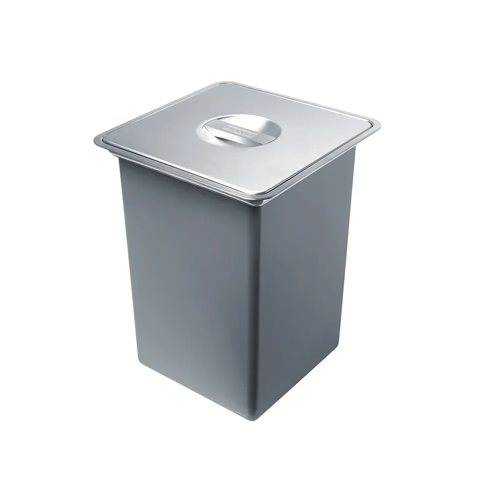 Lixeira de Sobrepor Inox Quadrada 10 Litros - Franke