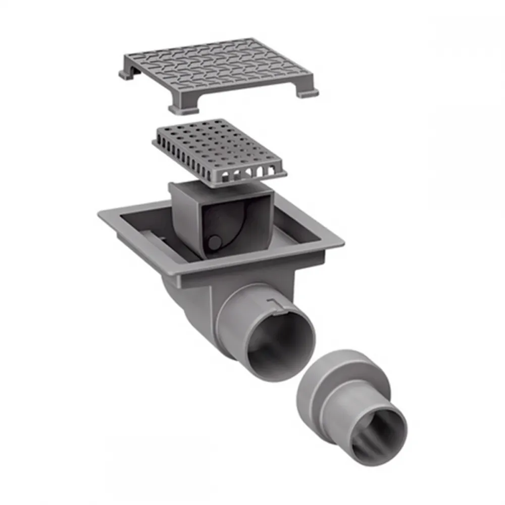 Ralo Neo Square Tramontina em Aço Inox 15 x 15 cm - Ralo Quadrado Tampa Inox