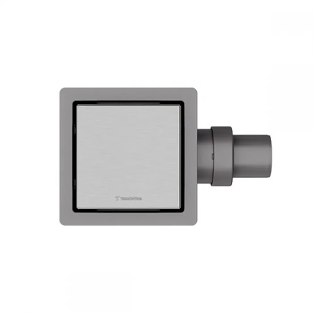 Ralo Neo Square Tramontina em Aço Inox 15 x 15 cm - Ralo Quadrado Tampa Inox