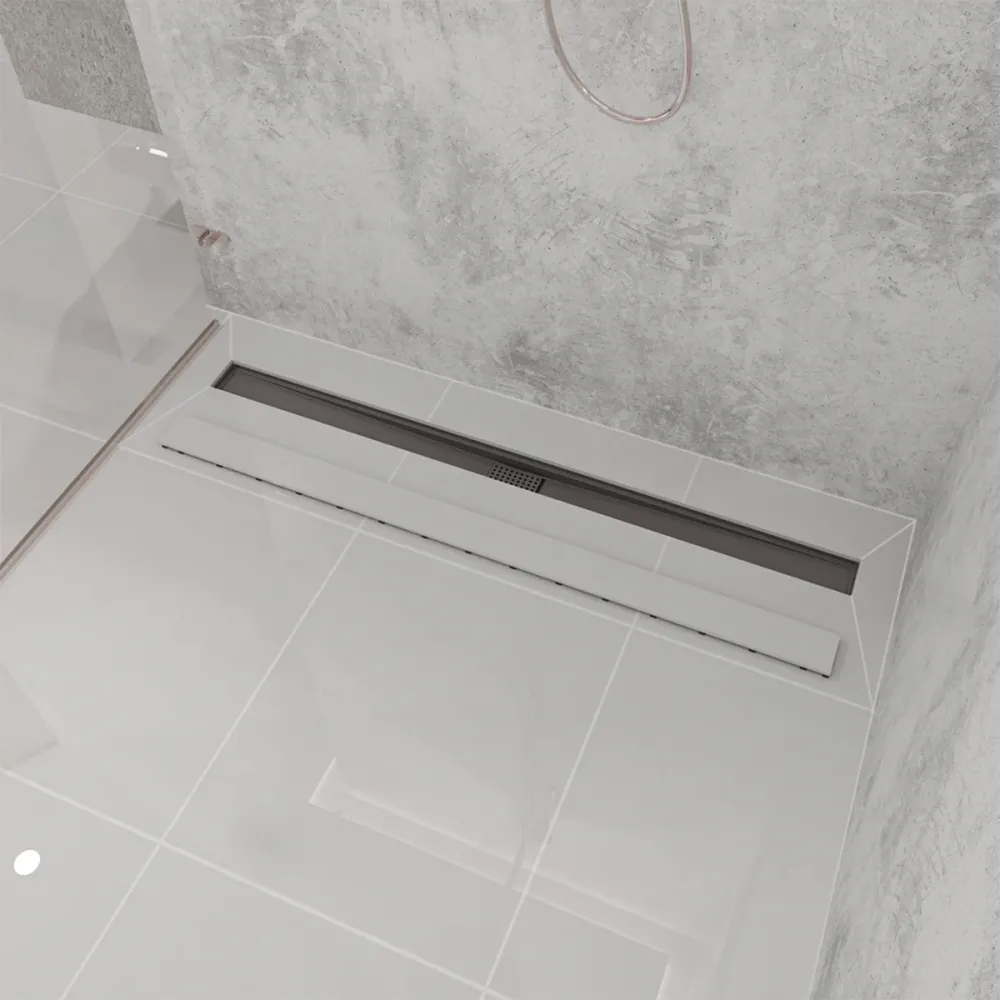 Ralo Neo Hidden Tramontina em PVC 7,5 x 70 cm - Ralo Linear Oculto Invisível