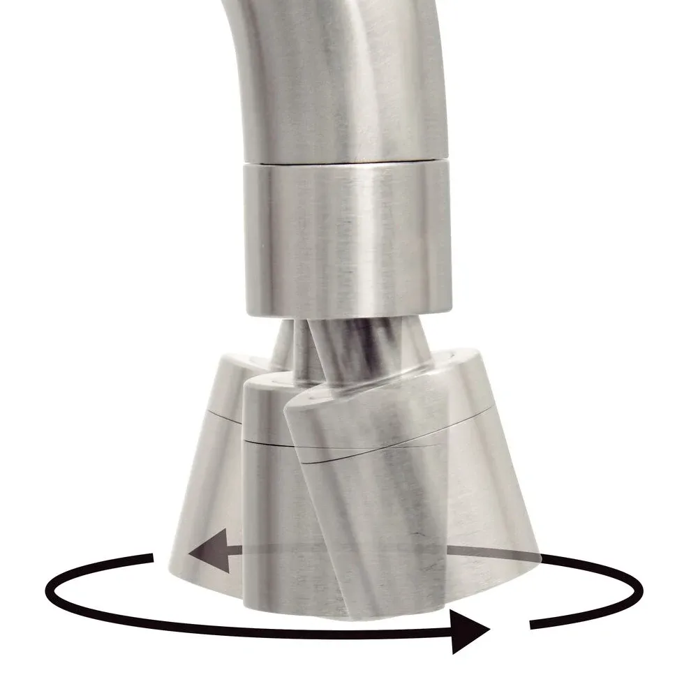 Monocomando Tramontina Angolare em Aço Inox Acetinado com Bica Articulada para Cozinha