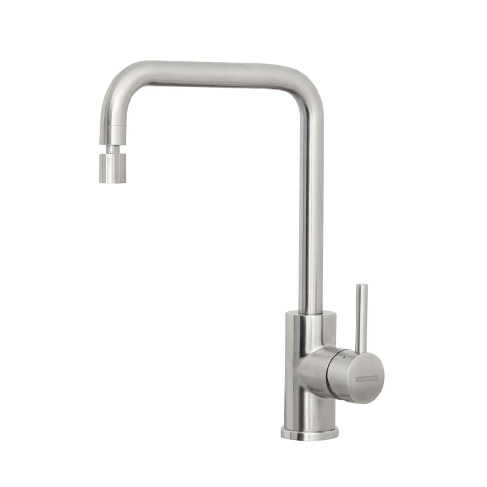 Monocomando Tramontina Angolare em Aço Inox Acetinado com Bica Articulada para Cozinha