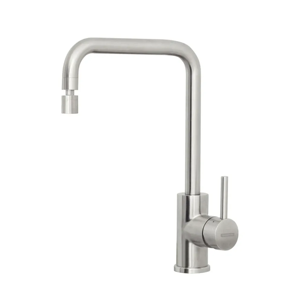 Monocomando Tramontina Angolare em Aço Inox Acetinado com Bica Articulada para Cozinha