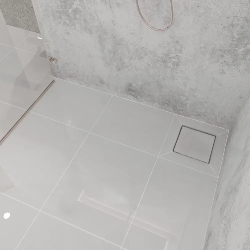 Ralo Neo Hidden Tramontina em PVC 10 x 10 cm