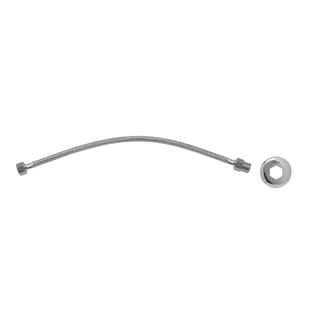 Ligação Flexível Deca Malha de Aço 50 cm Cromada