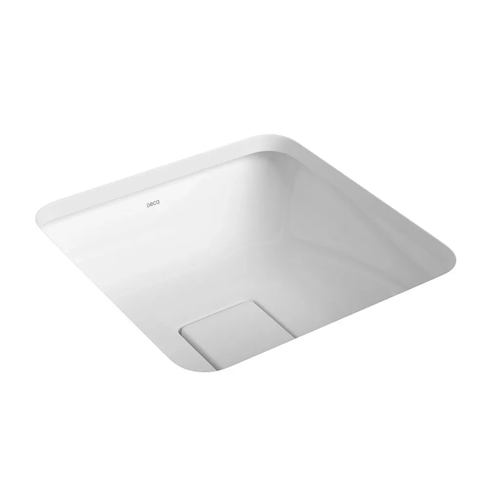Cuba de Embutir Quadrada Deca Slim 35x35 cm Branco