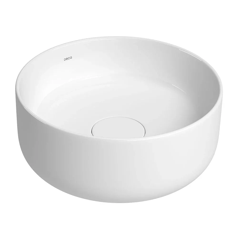 Cuba de Apoio Redonda Deca Slim 30x30 cm Branco