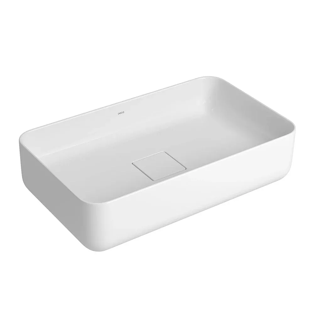 Cuba de Apoio Retangular Deca Slim 29,5x50 cm Branco