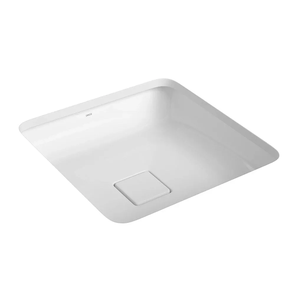 Cuba de Embutir Quadrada Deca Slim 45x45 cm Branco