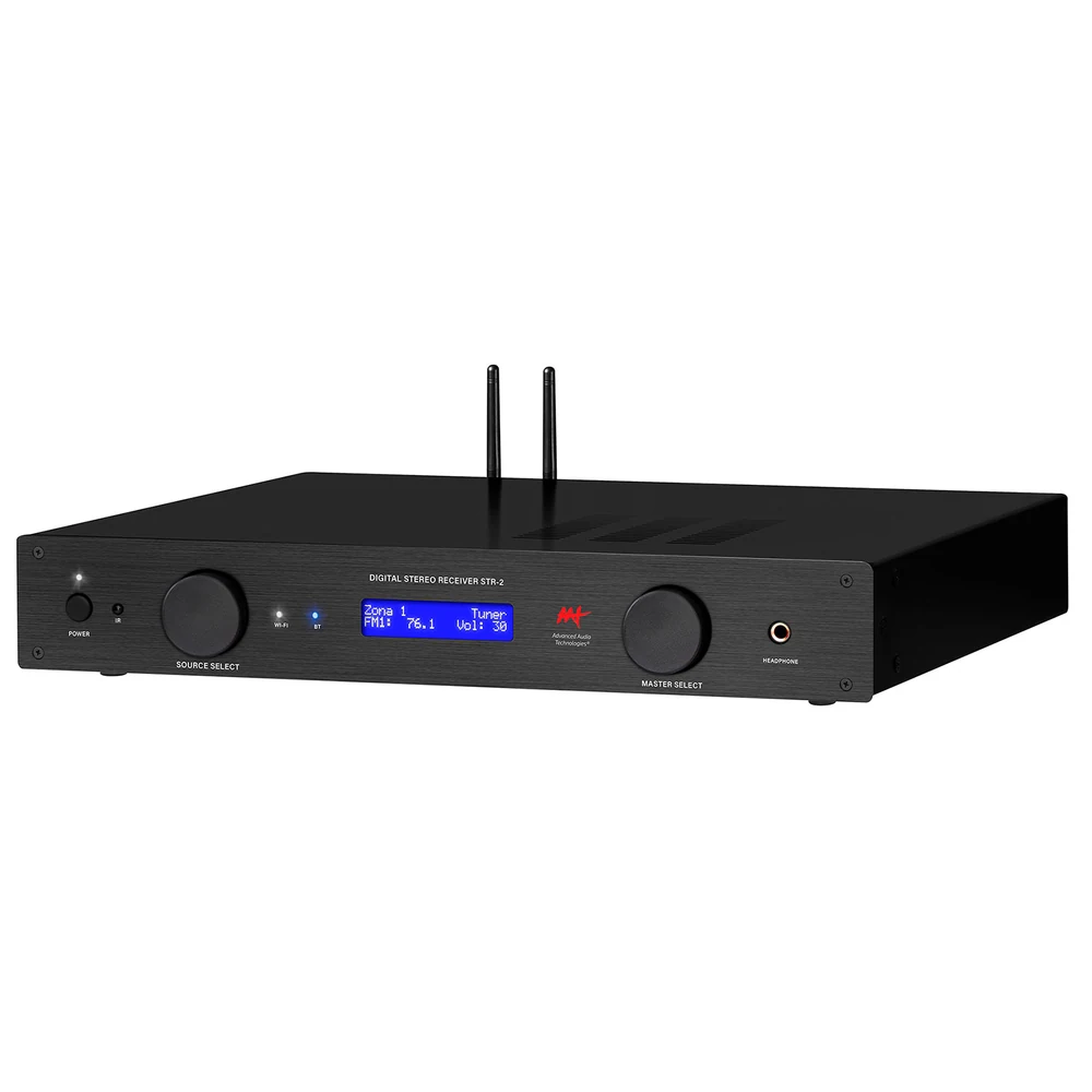 Receiver Estéreo AAT STR-2 com Streaming, Multiroom e 2 Zonas