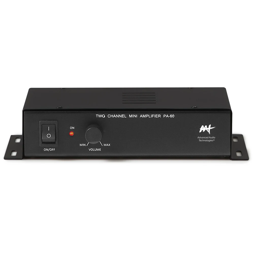 Amplificador de Potência AAT PA-60 Classe AB Estéreo 2x30W RMS Compacto