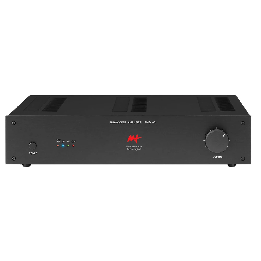 Amplificador para Subwoofer Passivo AAT PMS-100 Classe AB 200W RMS Máximos