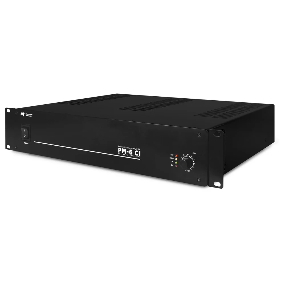 Amplificador de Potência Mono AAT PM-6 CI 70V/100V e 8/4 Ohms 100W RMS