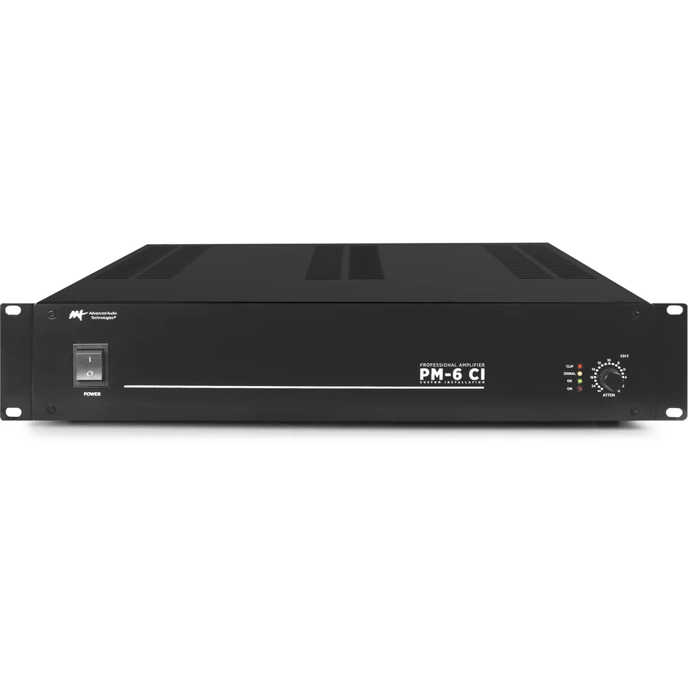 Amplificador de Potência Mono AAT PM-6 CI 70V/100V e 8/4 Ohms 100W RMS