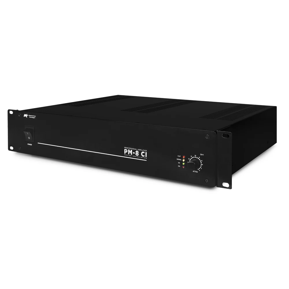 Amplificador de Potência Mono AAT PM-8 CI 70V/100V e 8/4 Ohms 200W RMS