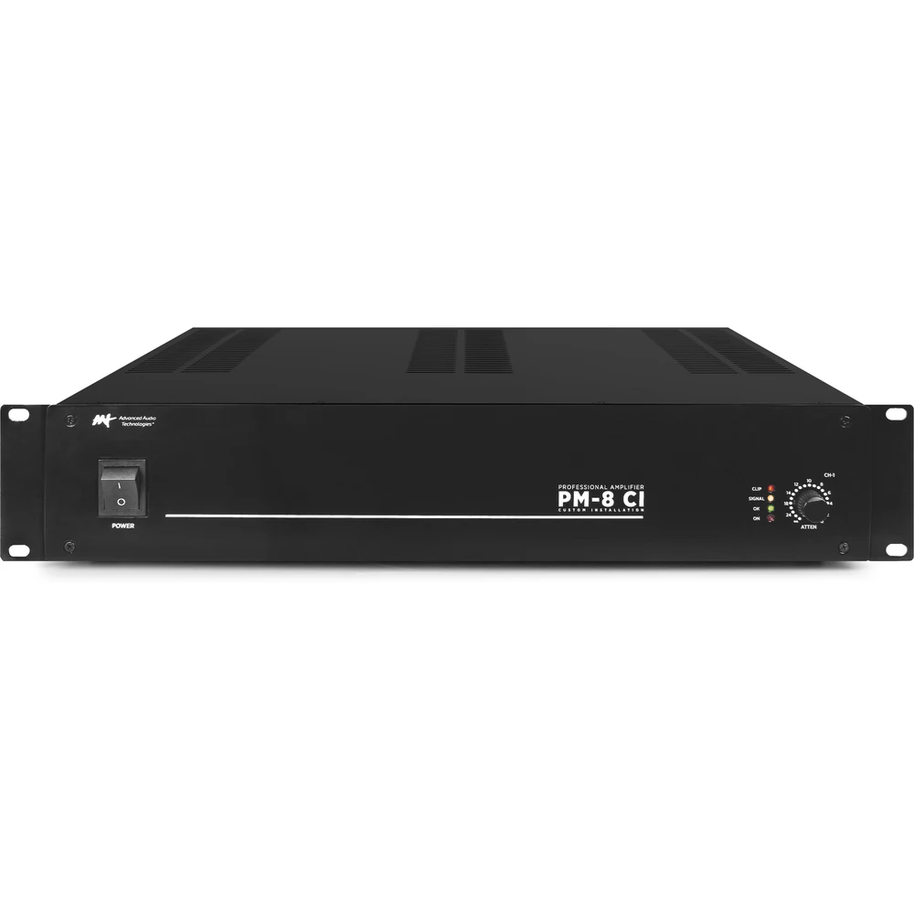 Amplificador de Potência Mono AAT PM-8 CI 70V/100V e 8/4 Ohms 200W RMS
