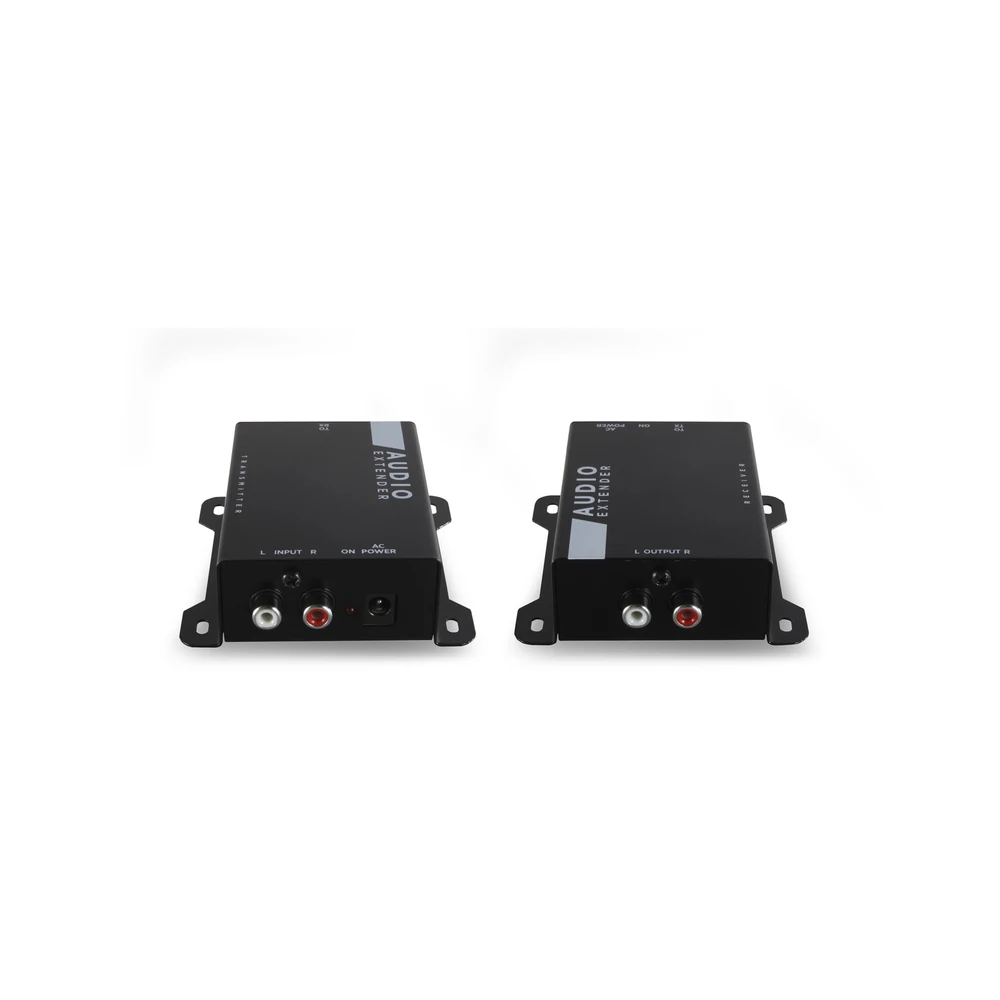 Extensor de Áudio AAT Audio Extender Box Transmissor e Receptor RCA por Cabo de Rede até 100 Metros