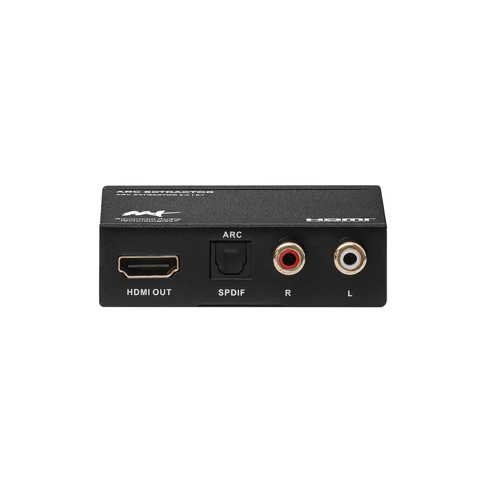 Conversor HDMI ARC com Extrator de Áudio 5.1 AAT ARC Extractor Saída Óptica TOSLINK e RCA 4K 30Hz
