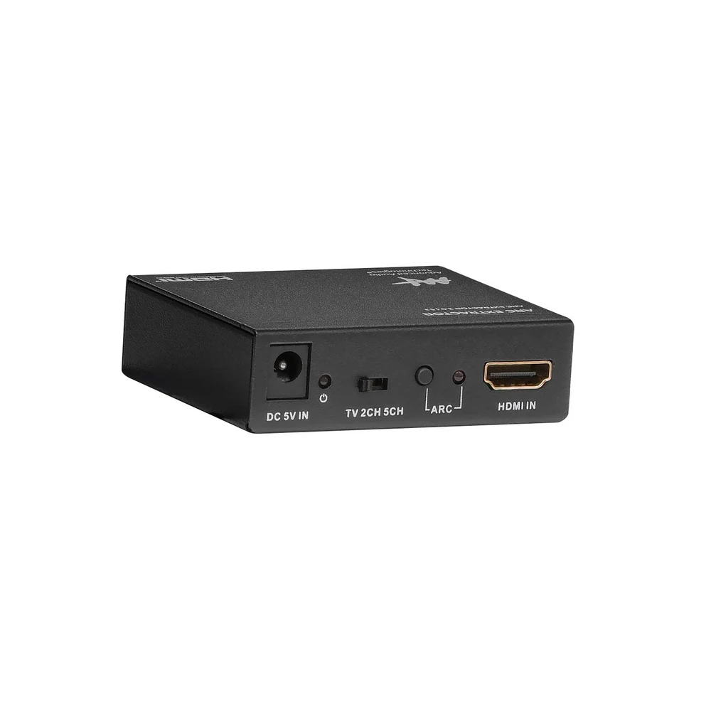 Conversor HDMI ARC com Extrator de Áudio 5.1 AAT ARC Extractor Saída Óptica TOSLINK e RCA 4K 30Hz