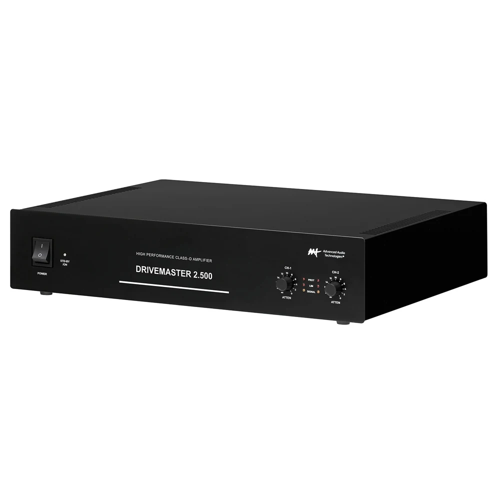 Amplificador de Potência AAT Drive Master 2.500 Classe D 2 Canais 500W RMS