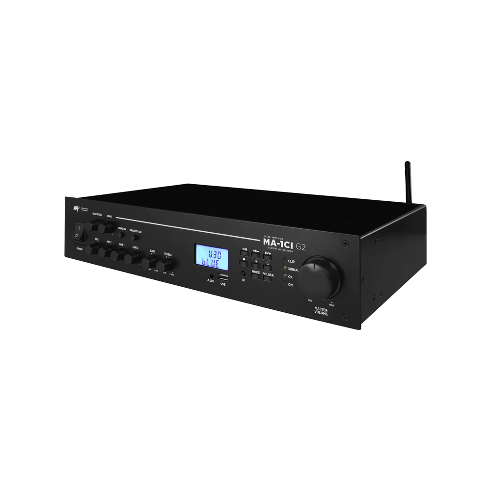 Mixer Amplificado AAT MA-1 CI G2 100W RMS 4 Ohms com Bluetooth, USB e Rádio FM