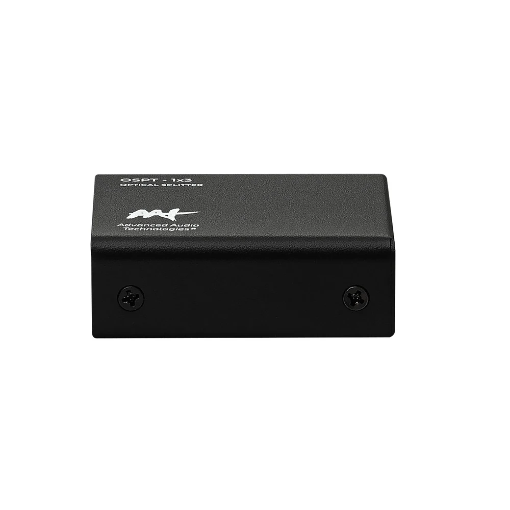 Splitter Óptico AAT OSPT-1x3 TOSLINK 1 Entrada e 3 Saídas Ópticas com Signal Re-Timing