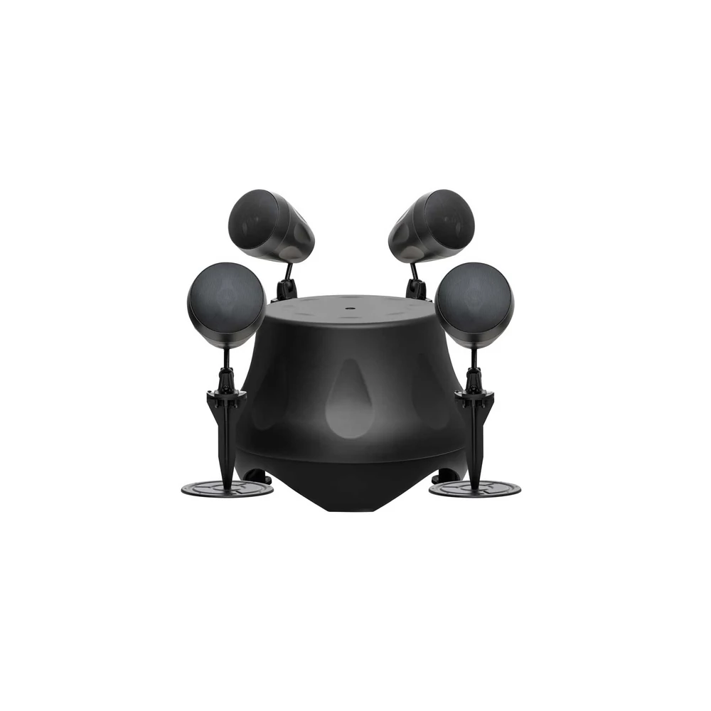 Kit Garden AAT Garden 3 CI Preto com 4 Caixas GSP-1 CI, Subwoofer GSUB-1 CI, Amplificador PM-4 G2 e PMS-200