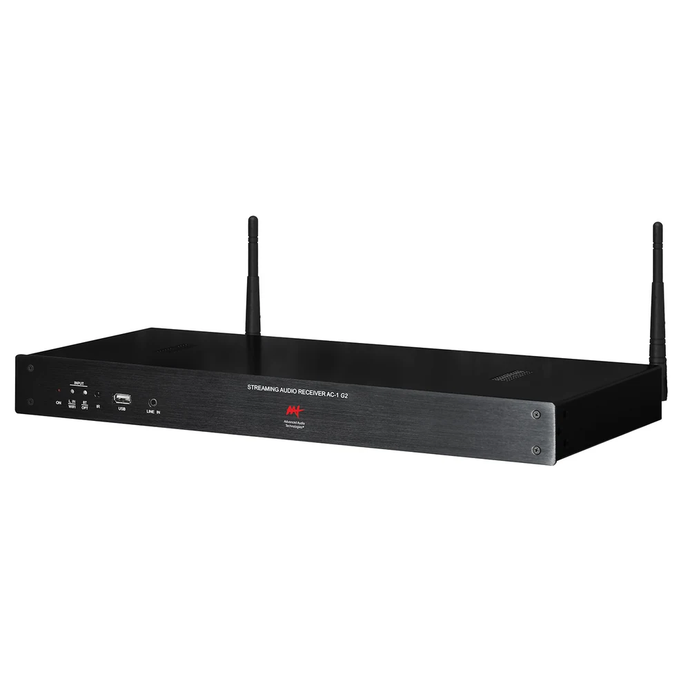 Receiver de Streaming AAT AudioCast AC-1 G2 Amplificado 2x60W RMS com Wi-Fi e Bluetooth