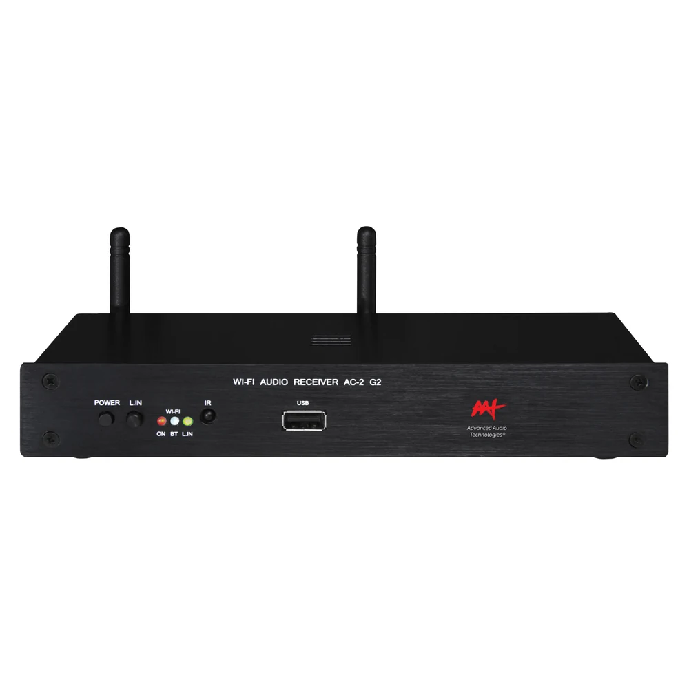 Streamer AAT AudioCast AC-2 G2 Pré-Amplificado com Wi-Fi, Bluetooth e DAC ESS Sabre 24 bits