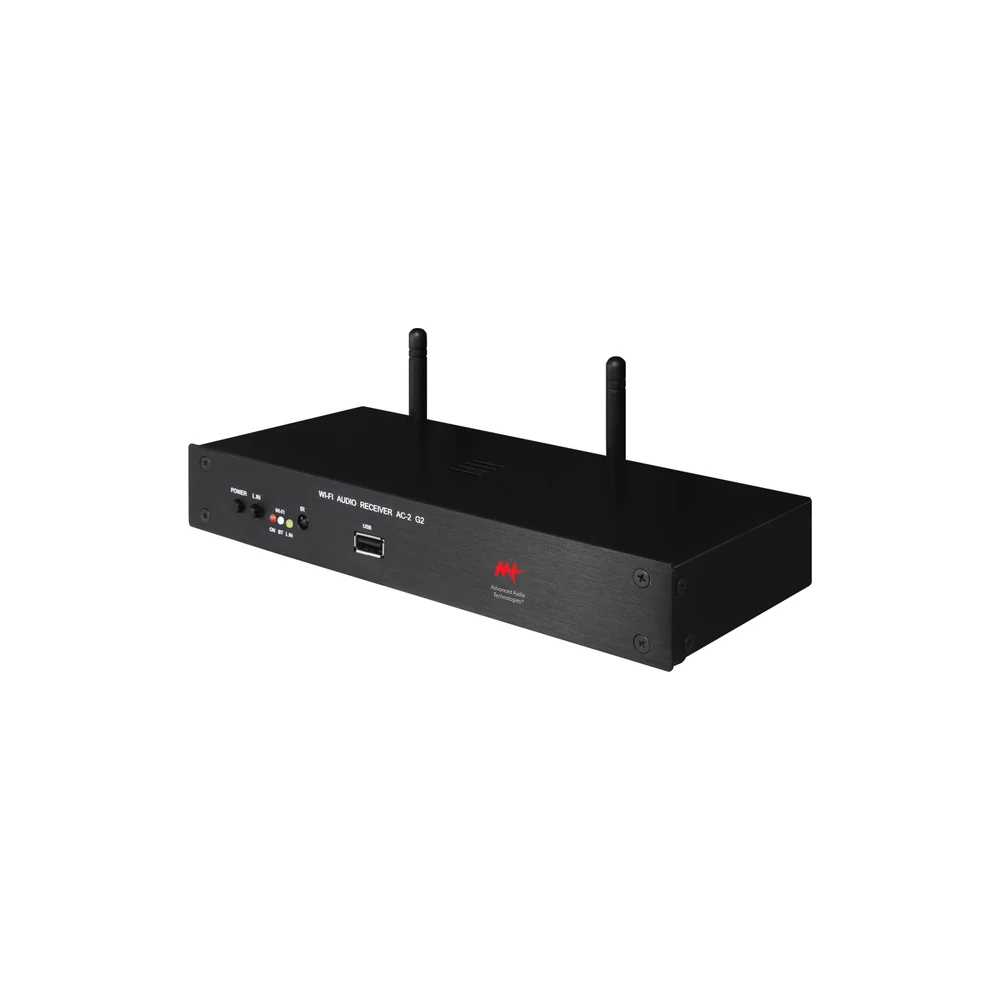 Streamer AAT AudioCast AC-2 G2 Pré-Amplificado com Wi-Fi, Bluetooth e DAC ESS Sabre 24 bits