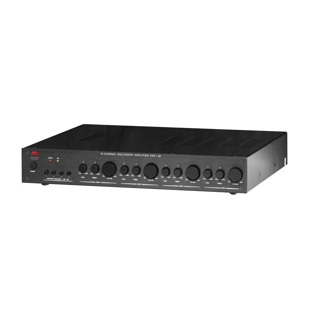 Amplificador Multiroom AAT PMR-1 G2 Analógico 4 Zonas Estéreo Classe D 8 Canais