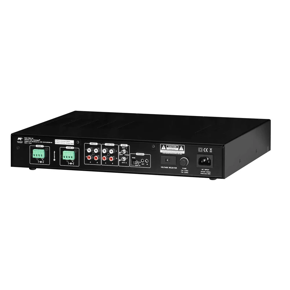Amplificador Multiroom AAT PMR-2 G2 Analógico 2 Zonas Estéreo Classe D 4 Canais
