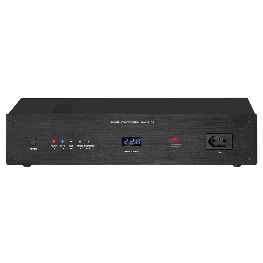 Condicionador de Energia AAT PWC-3 G2 220V com 4 Tomadas 110V 2700W e Voltímetro Digital