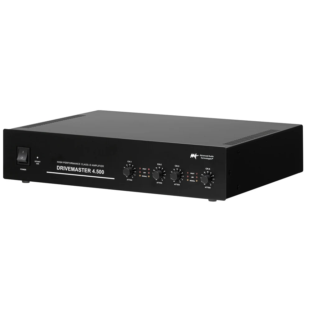 Amplificador de Potência AAT Drive Master 4.500 Classe D 4 Canais 500W RMS