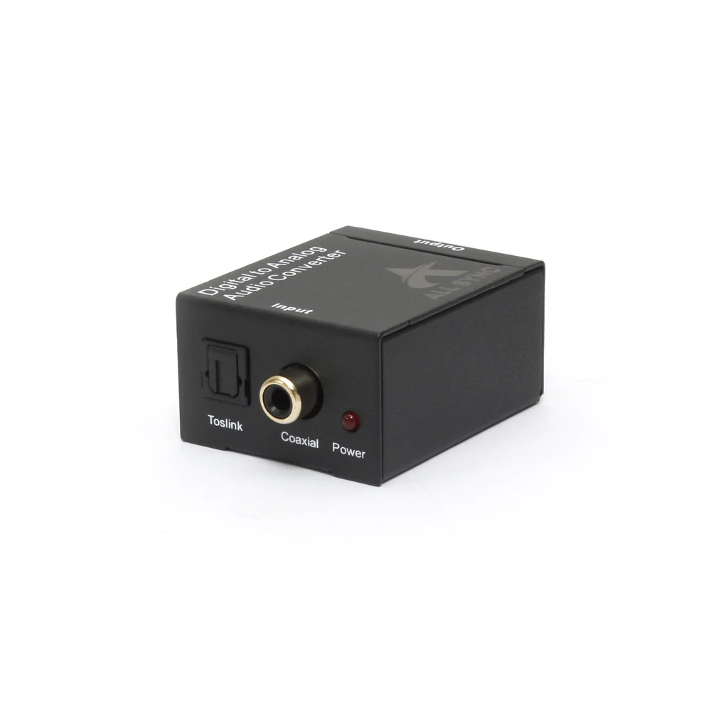 Conversor de Áudio Digital para Analógico Angular Cabos AS-CDA Coaxial e Toslink para RCA L/R