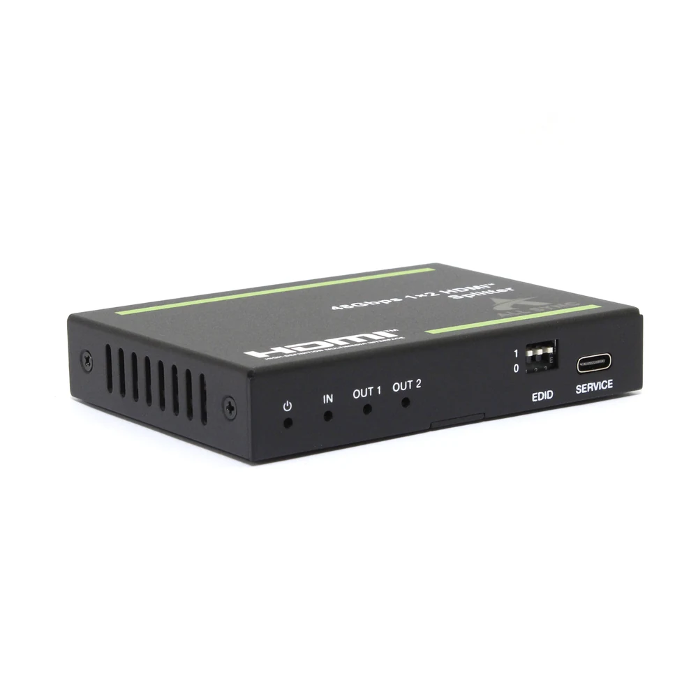 Splitter HDMI 2 Portas 8K 60 Hz Angular Cabos AS-SP28P HDMI 2.1 HDCP 2.3
