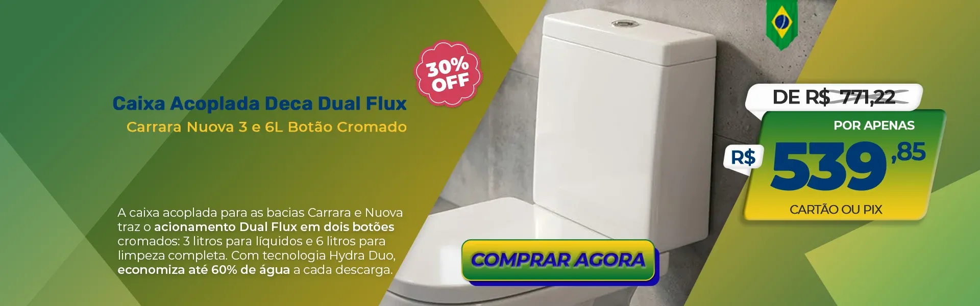 Caixa Acoplada Deca Dual Flux
